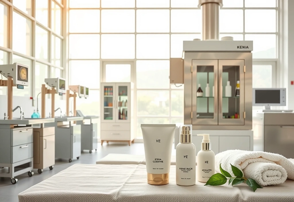 Modern laboratory and manufacturing facility showcasing quality control processes and premium equipment